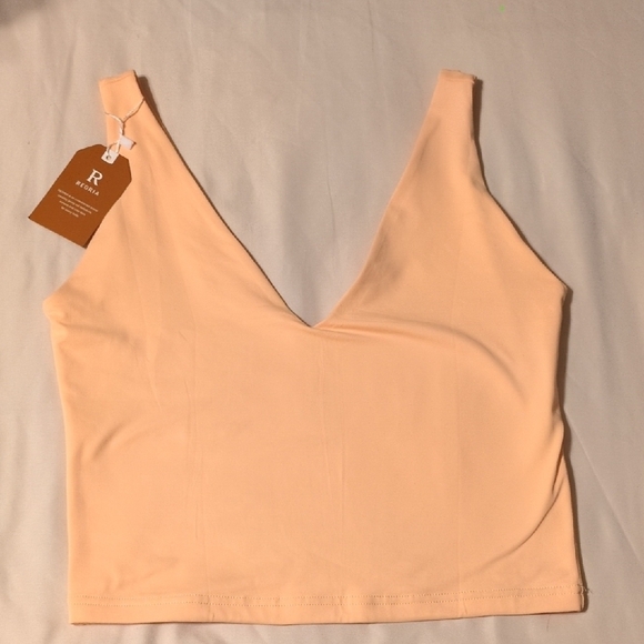 REORIA Butsmooth® Women's Sleeveless Halter Neck Double Lined Casual Basic Crop - Picture 3 of 5